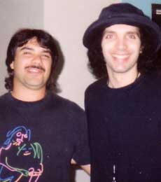 Danny with Joe Satriani in 1990
